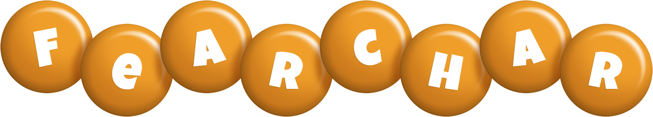 Fearchar candy-orange logo