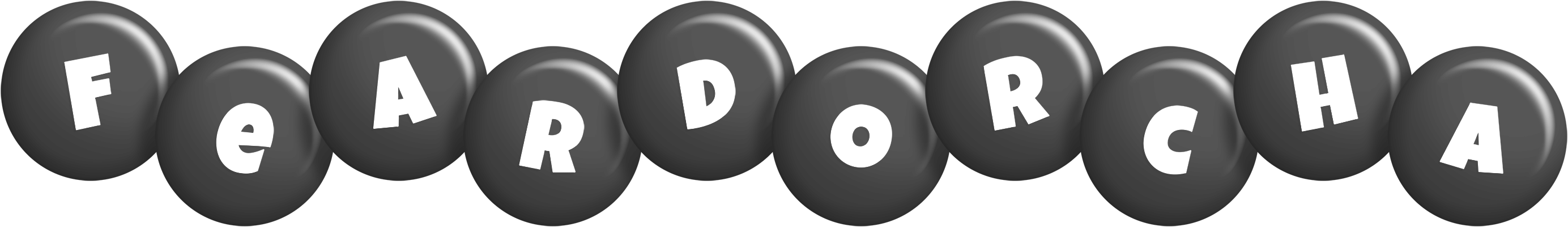 Feardorcha candy-black logo