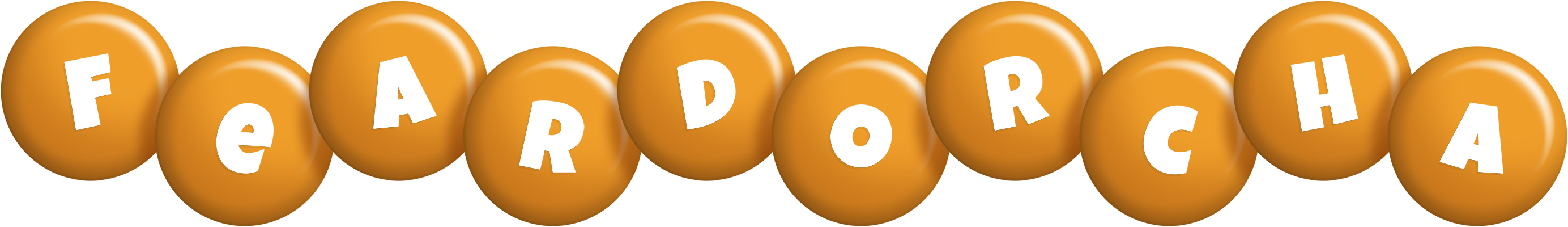 Feardorcha candy-orange logo