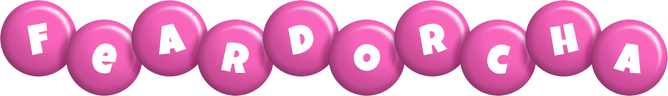 Feardorcha candy-pink logo