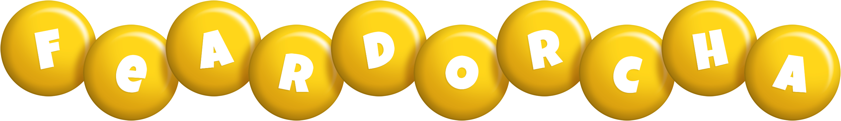 Feardorcha candy-yellow logo