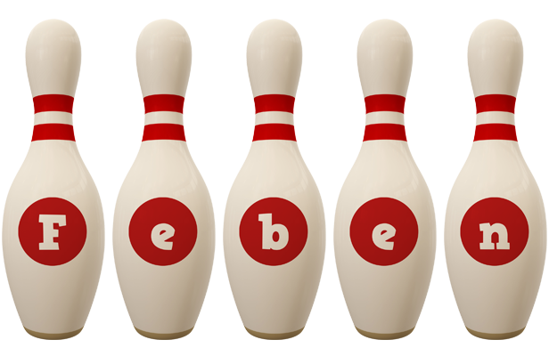 Feben bowling-pin logo