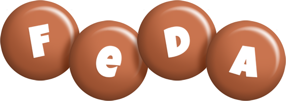 Feda candy-brown logo