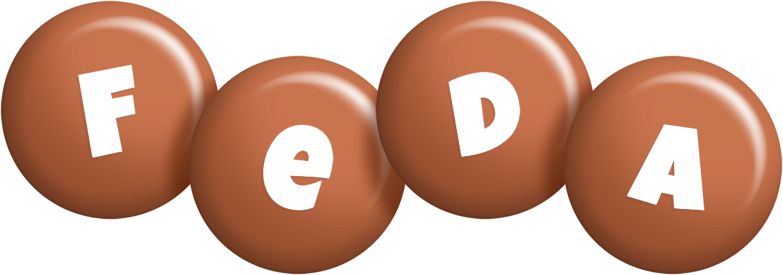 Feda candy-brown logo