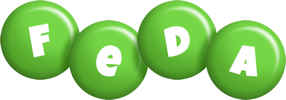 Feda candy-green logo