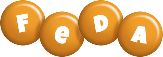 Feda candy-orange logo