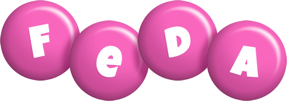 Feda candy-pink logo