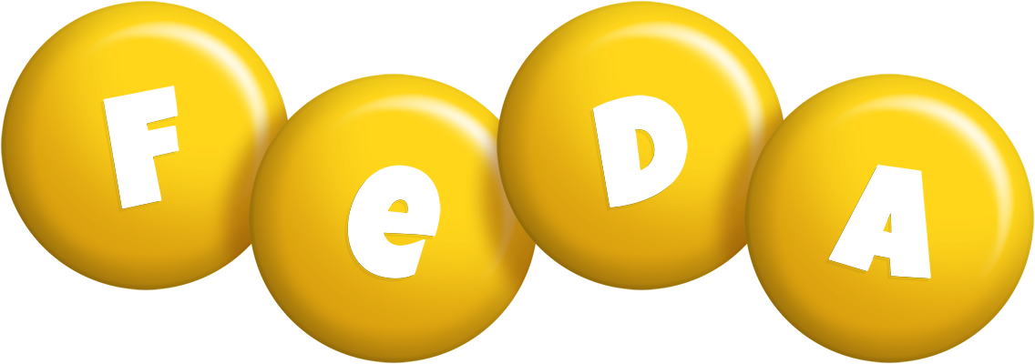 Feda candy-yellow logo