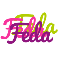 Feda flowers logo