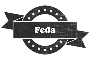 Feda grunge logo