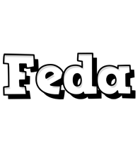 Feda snowing logo