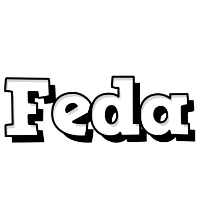 Feda snowing logo