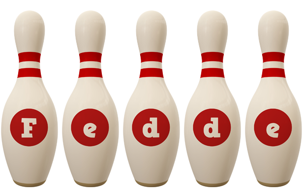 Fedde bowling-pin logo