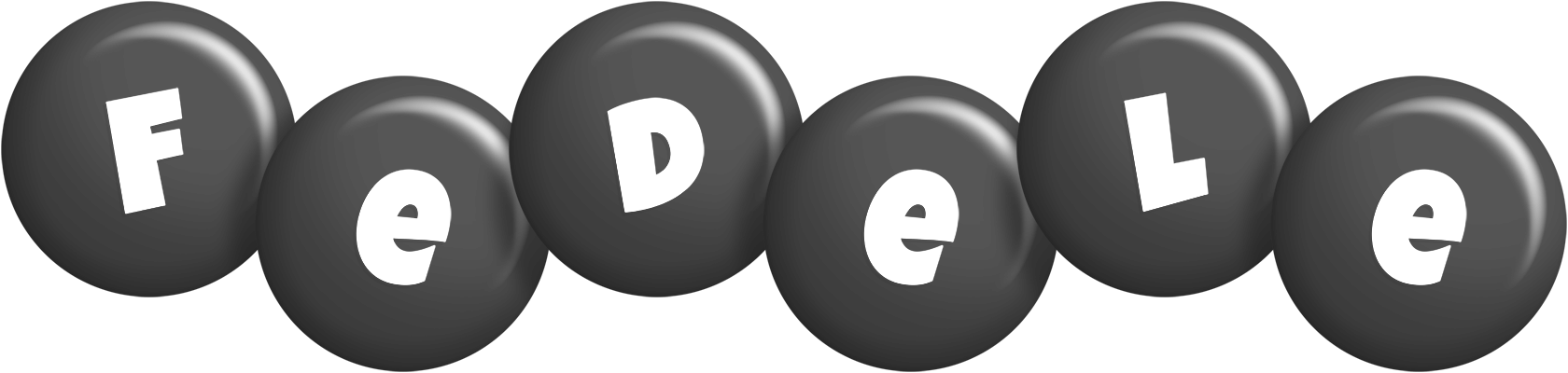 Fedele candy-black logo