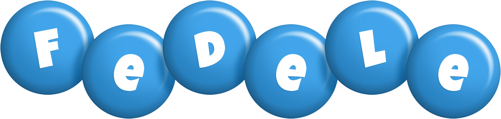 Fedele candy-blue logo