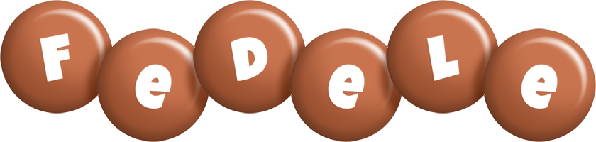 Fedele candy-brown logo