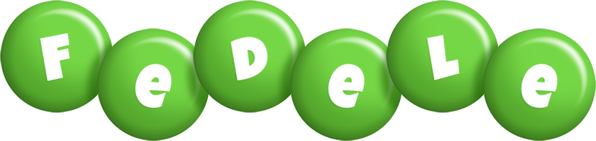 Fedele candy-green logo
