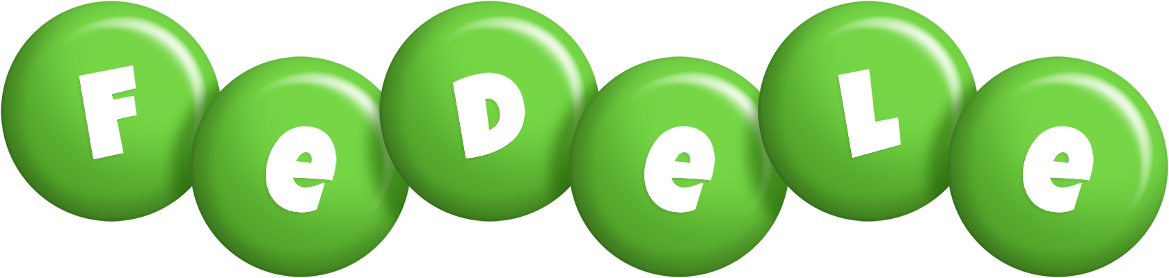 Fedele candy-green logo