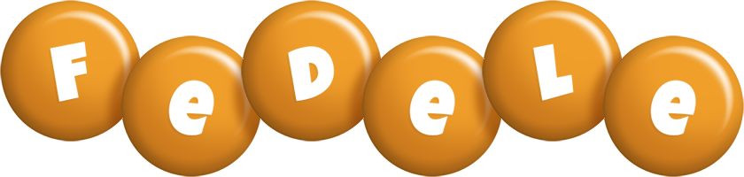Fedele candy-orange logo
