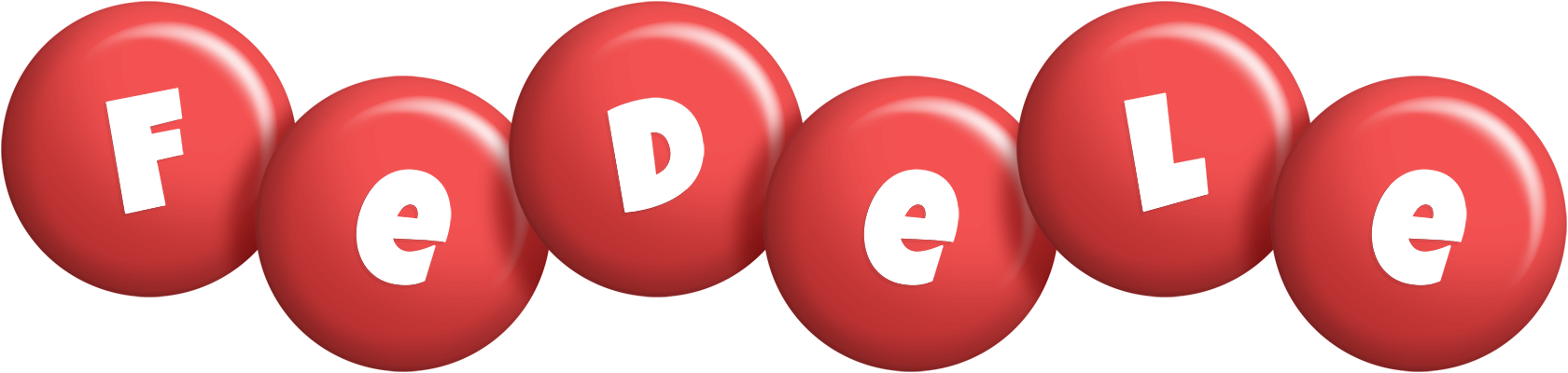 Fedele candy-red logo