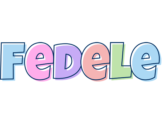 Fedele pastel logo