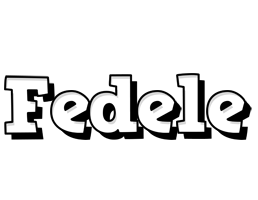 Fedele snowing logo