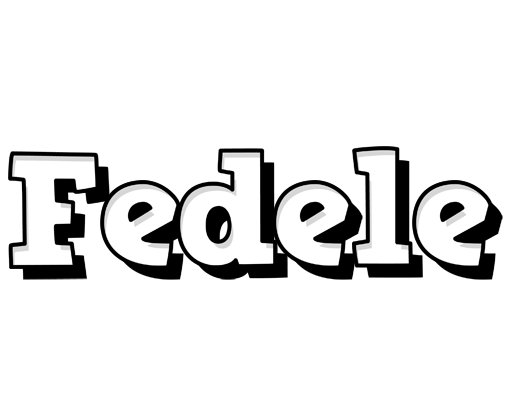 Fedele snowing logo