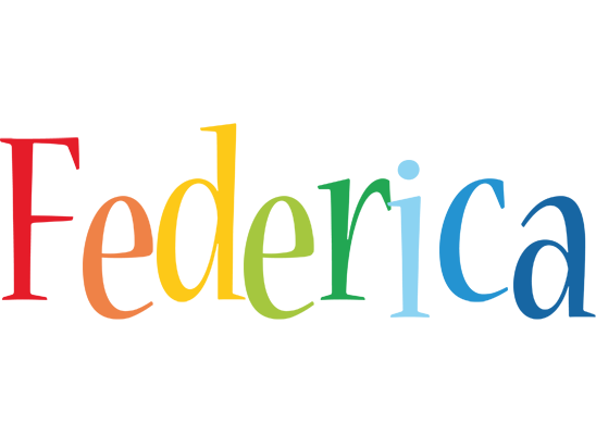 Federica birthday logo