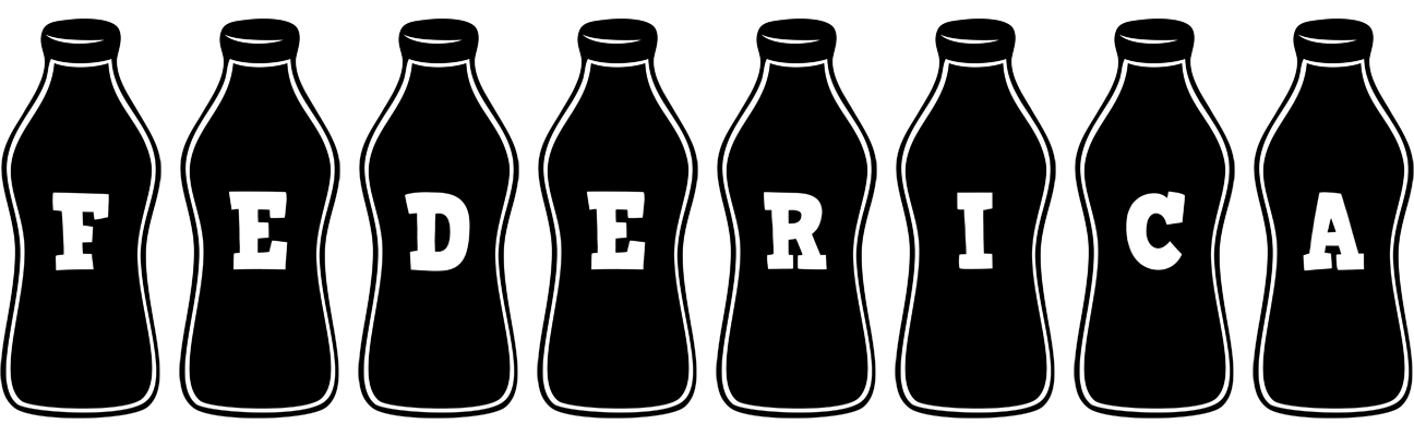 Federica bottle logo