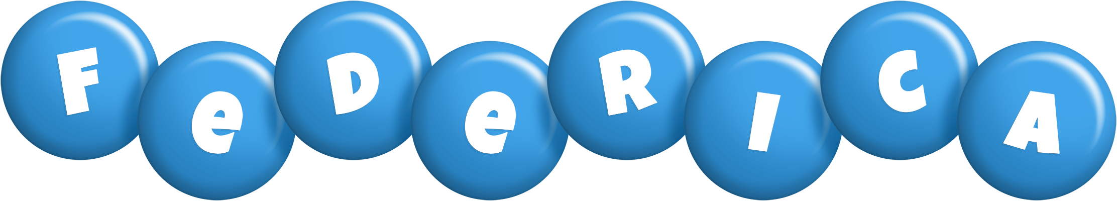 Federica candy-blue logo