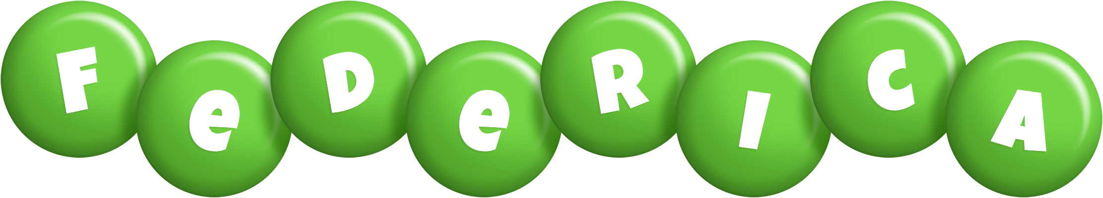 Federica candy-green logo