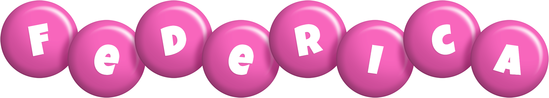 Federica candy-pink logo