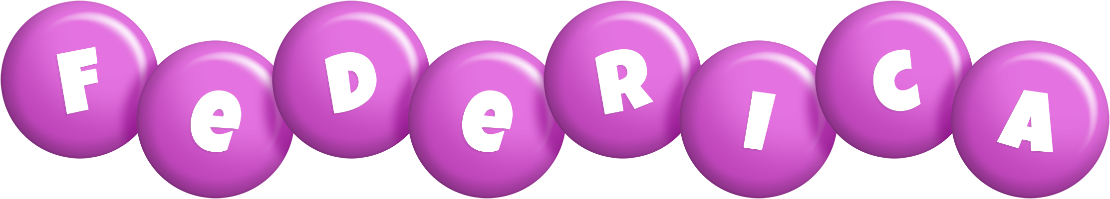 Federica candy-purple logo