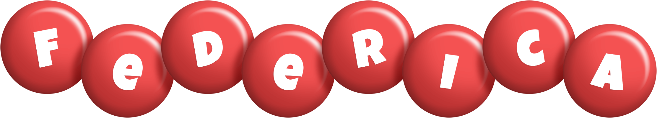 Federica candy-red logo