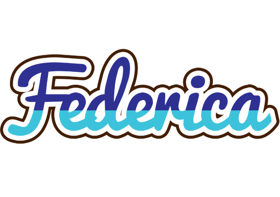 Federica raining logo