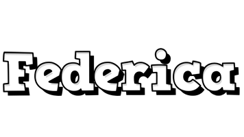 Federica snowing logo