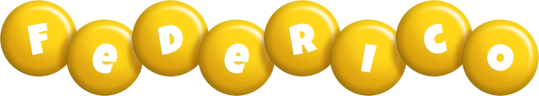 Federico candy-yellow logo