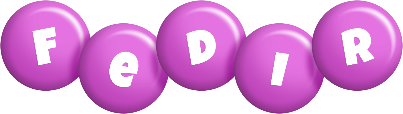 Fedir candy-purple logo