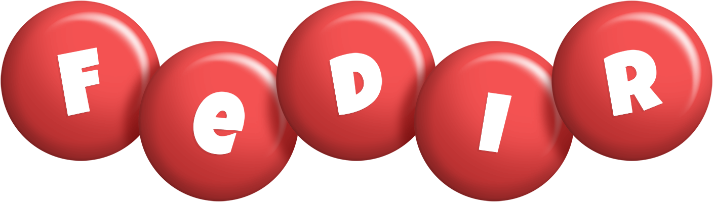 Fedir candy-red logo
