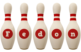 Fedon bowling-pin logo