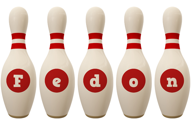 Fedon bowling-pin logo
