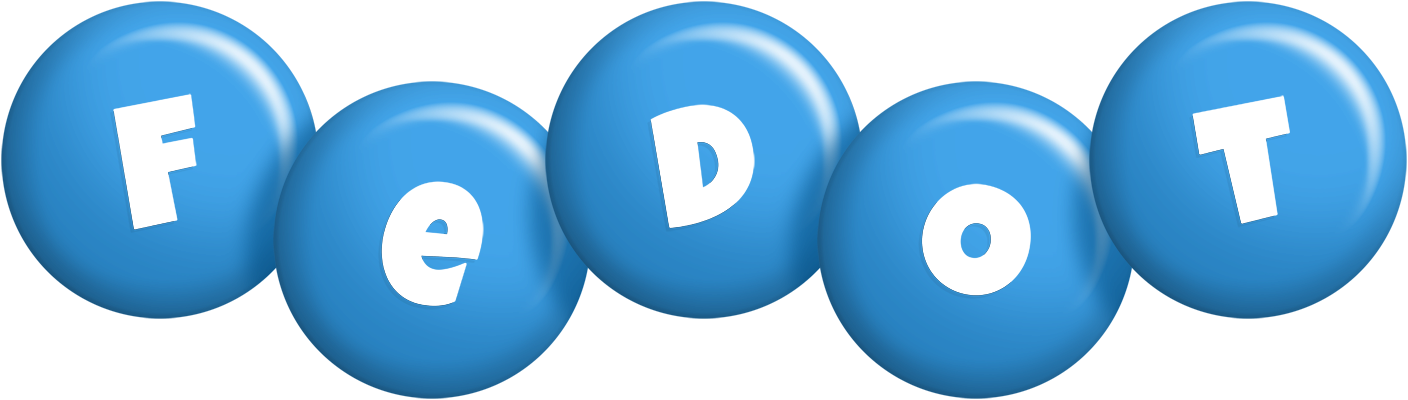 Fedot candy-blue logo