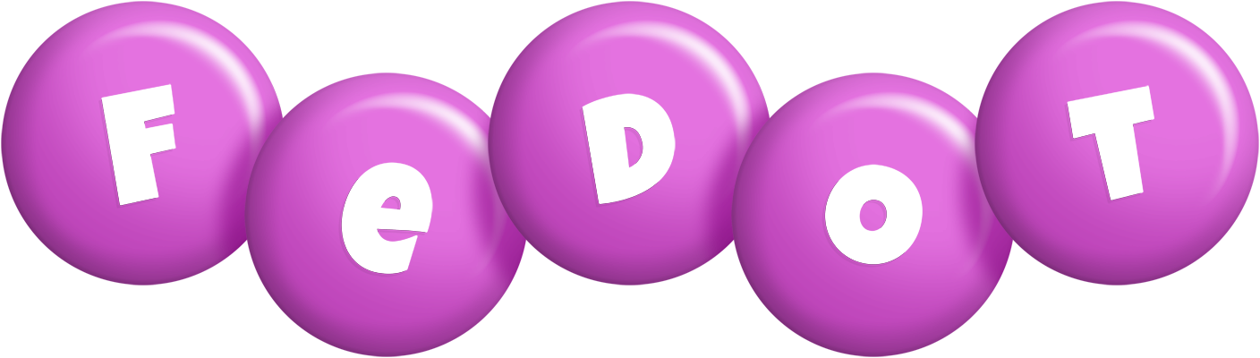 Fedot candy-purple logo