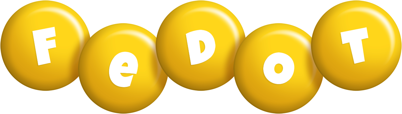 Fedot candy-yellow logo