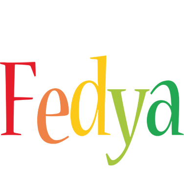 Fedya birthday logo