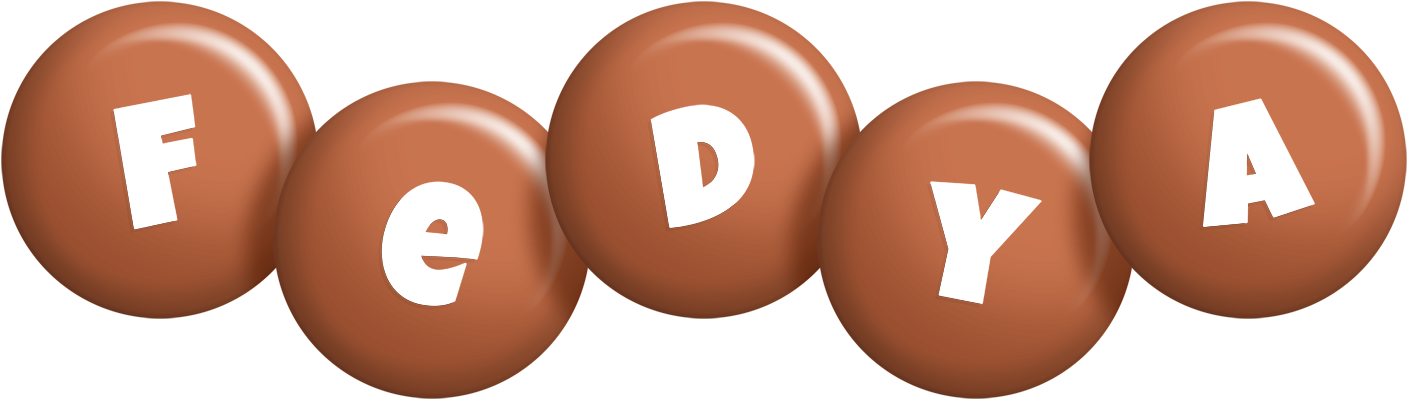 Fedya candy-brown logo