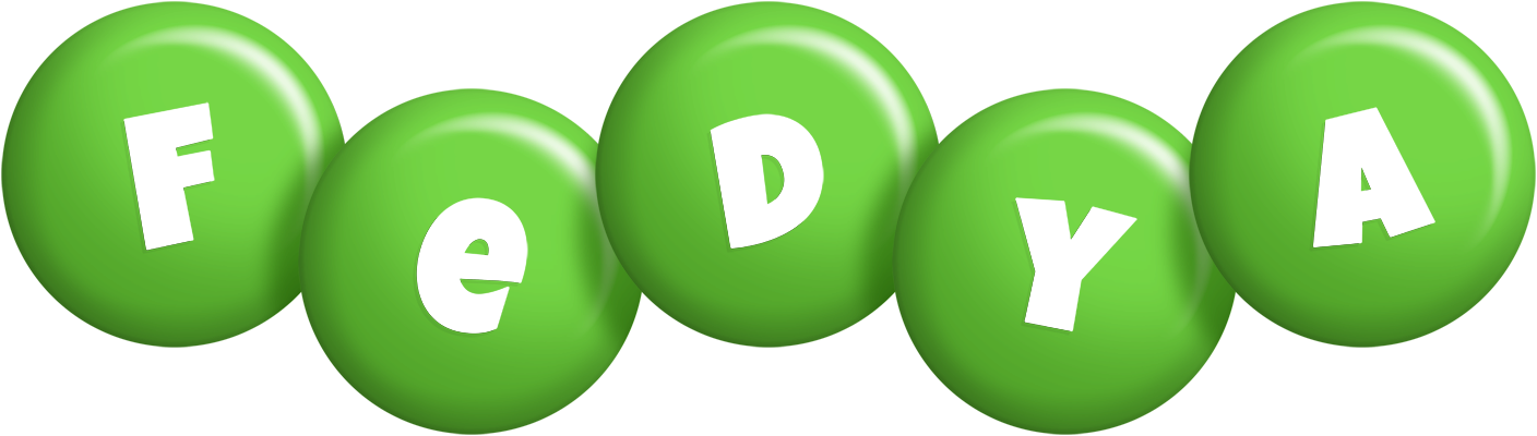 Fedya candy-green logo