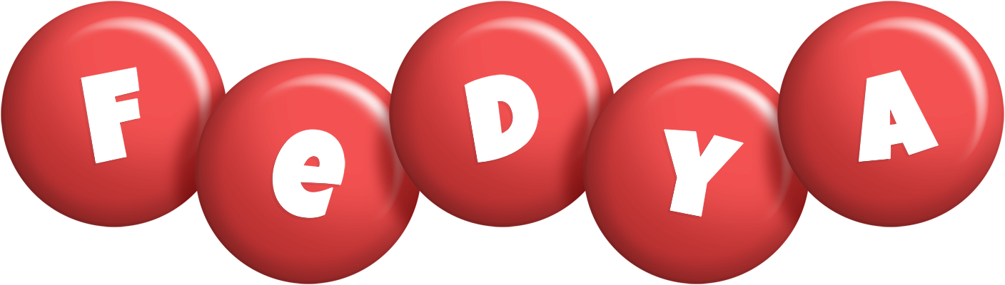 Fedya candy-red logo