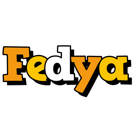 Fedya cartoon logo