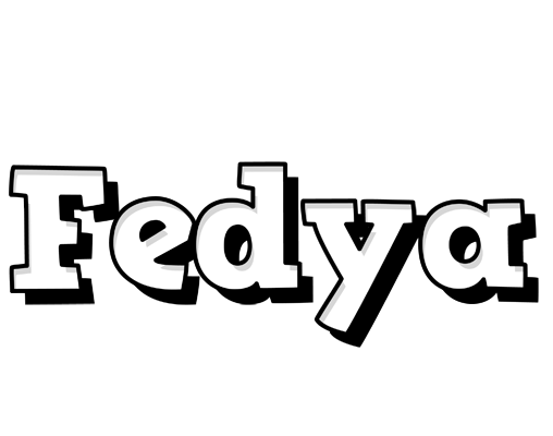 Fedya snowing logo